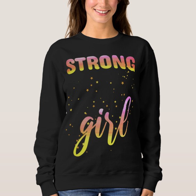 Camiseta Strong Girl Pastel Star (Frente)