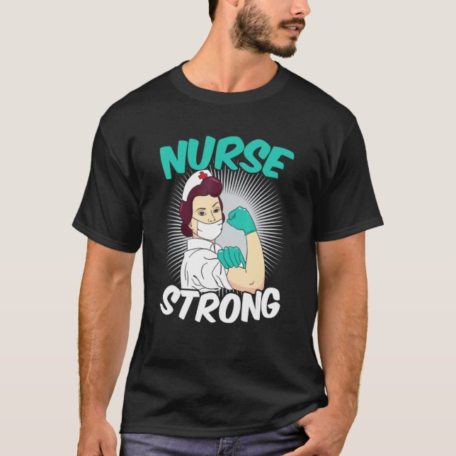 Camiseta Strong Heart Nurse Appreciation (Frente)