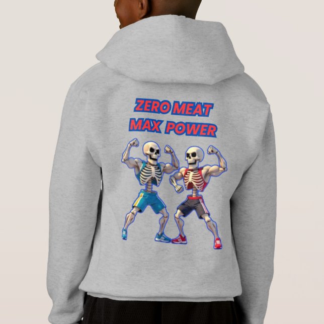 Camiseta Strong to the Bone – Funny Skeleton Muscle Design (Verso)