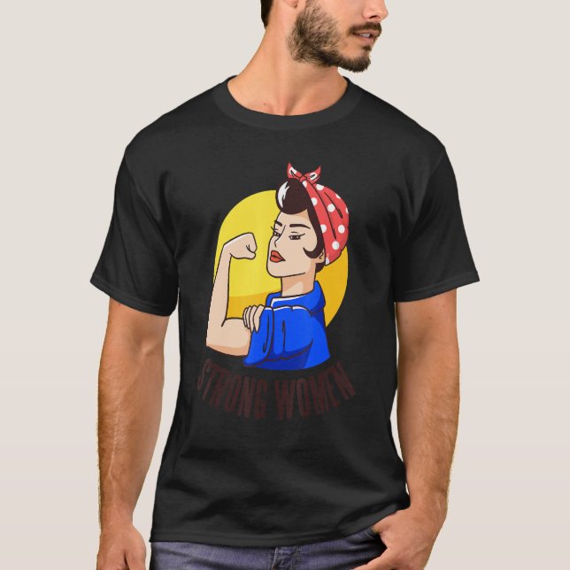Camiseta strong women power (Frente)