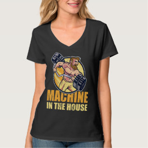 Camiseta Strongman Machine Na Casa Bodybuilder Accesso
