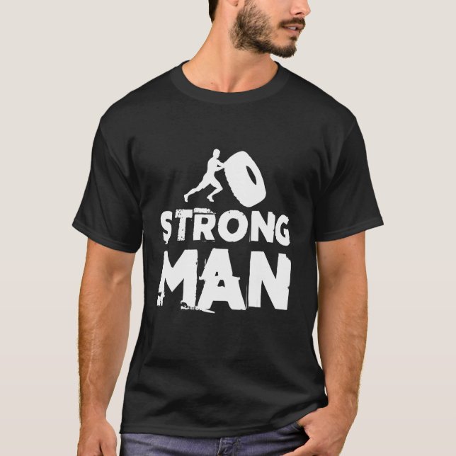 Camiseta Strongman Trator Tires Equipamento Strongman Sandb (Frente)