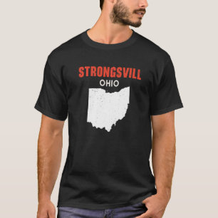 Camiseta STRONGSVILLE Ohio EUA State America Viagem Ohioan
