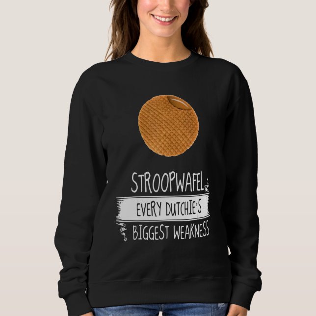 Camiseta Stroopwafel A maior fraqueza de cada holandês (Frente)