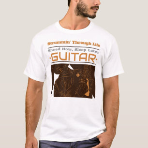 Camiseta Strummin, Através Da Vida, Destruído Agora