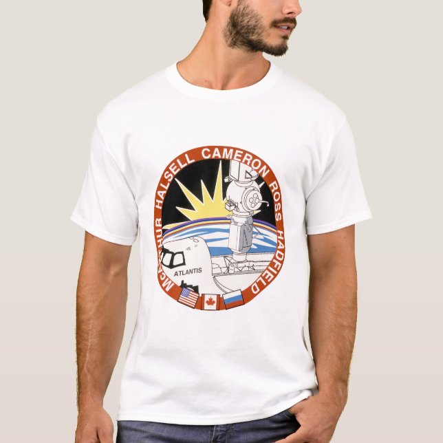 Camiseta Sts-74 (Patch de Missão) (Frente)