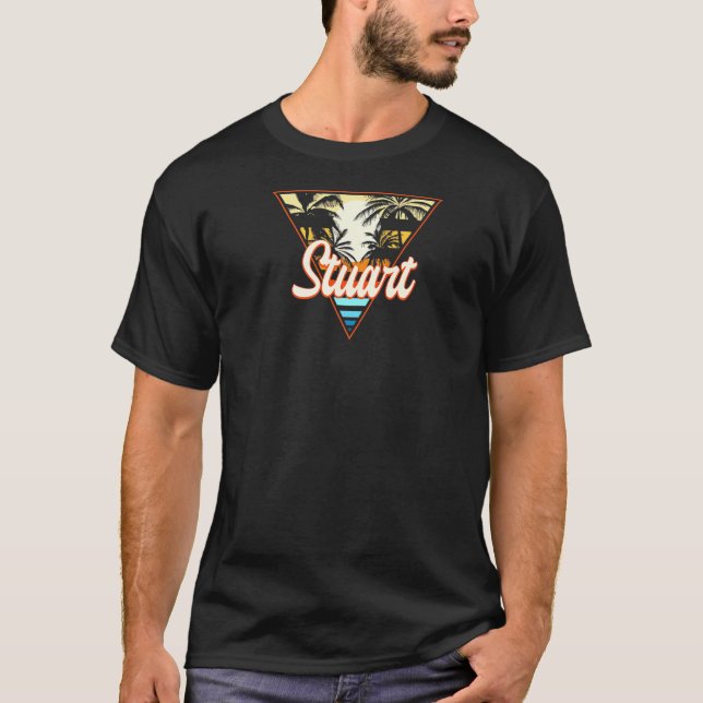 Camiseta Stuart Florida Beach Fl Beach Bum Cities Summer (Frente)