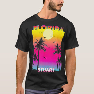 Camiseta Stuart Florida Fl Summer Vintage Sunset