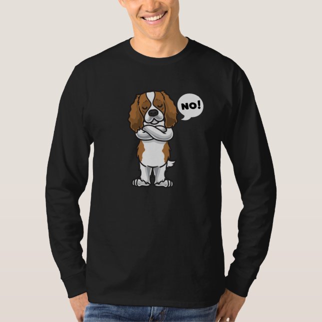 Camiseta Stubborn Cavalier King Charles Spaniel Dog (Frente)