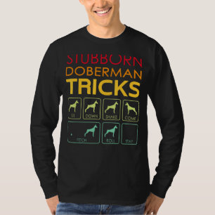 Camiseta Stubborn Doberman Tricks Vintage