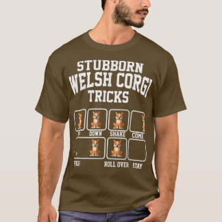 Camiseta Stubborn Dog Tricks Cardigan Welsh Corgi Dog Mom T