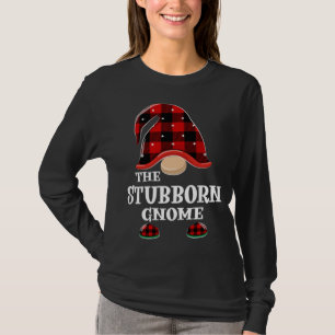 Camiseta Stubborn Gnomo Buffalo Xadrez Engraçada Festa de N
