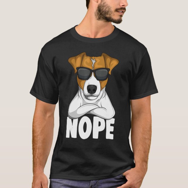 Camiseta Stubborn Jack Russell Terrier Dog 1 (Frente)
