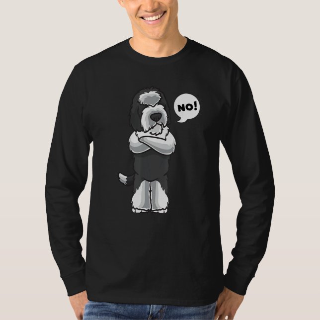 Camiseta Stubborn Sheepadoodle Dog (Frente)