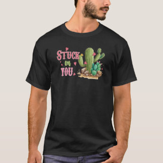 Camiseta Stuck On You Cactua Retro Vintage Western Valentin