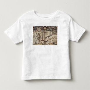 Camiseta Stumpwork que descreve Charles mim e Charles II