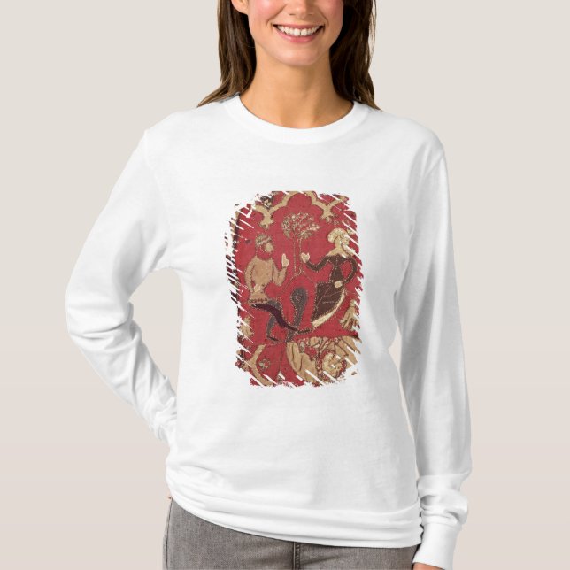 Camiseta Stumpwork que descreve Tristan e Isolde (Frente)