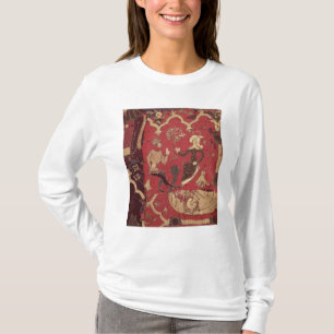 Camiseta Stumpwork que descreve Tristan e Isolde