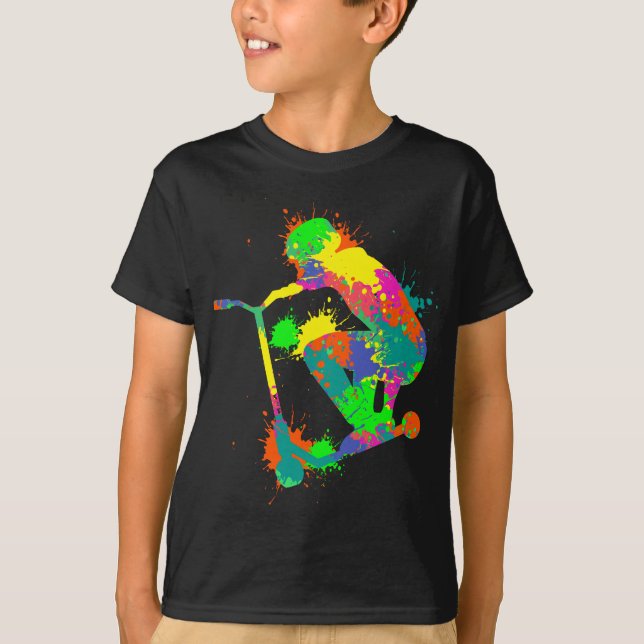 Camiseta Stunt Patinete Rider Boys Youth (Frente)