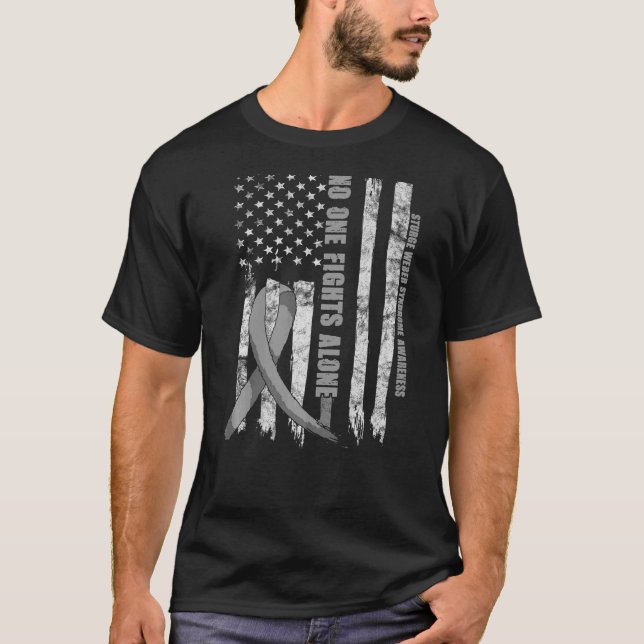 Camiseta Sturge Weber Síndrome de Sensibilização Usa Bandei (Frente)
