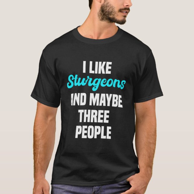 Camiseta Sturgeon Fisher Angler Água fresca apresenta (Frente)