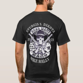 Camiseta Sturgis Bike Rally 2023 Morto Mans Hand Cowboy