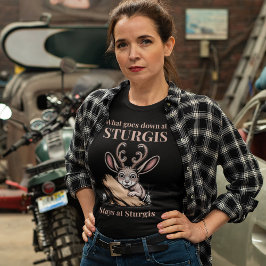 Camiseta Sturgis Funny Motorciclista Biker Estilo de Vida H