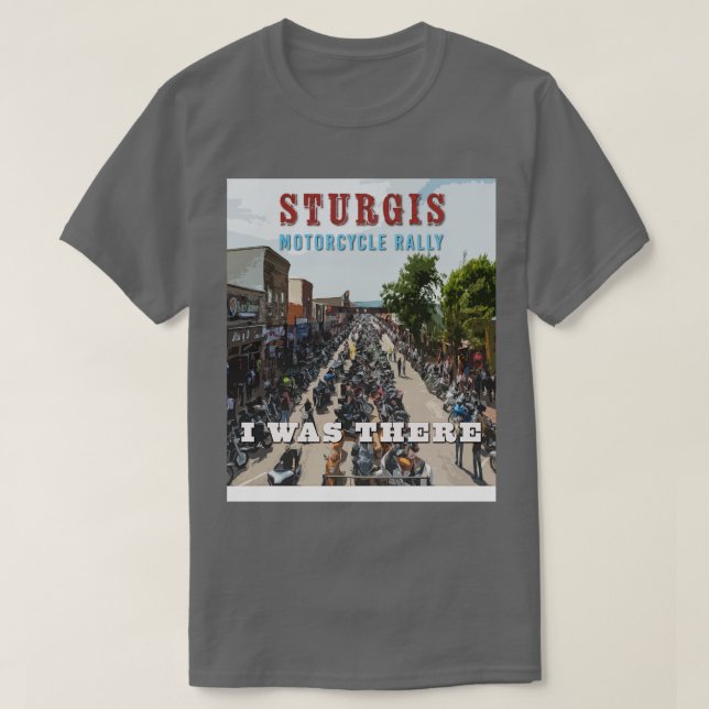 Camiseta Sturgis Motorcycle Rally 1 (Frente do Design)