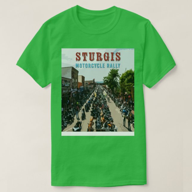 Camiseta Sturgis Motorcycle Rally 2 (Frente do Design)