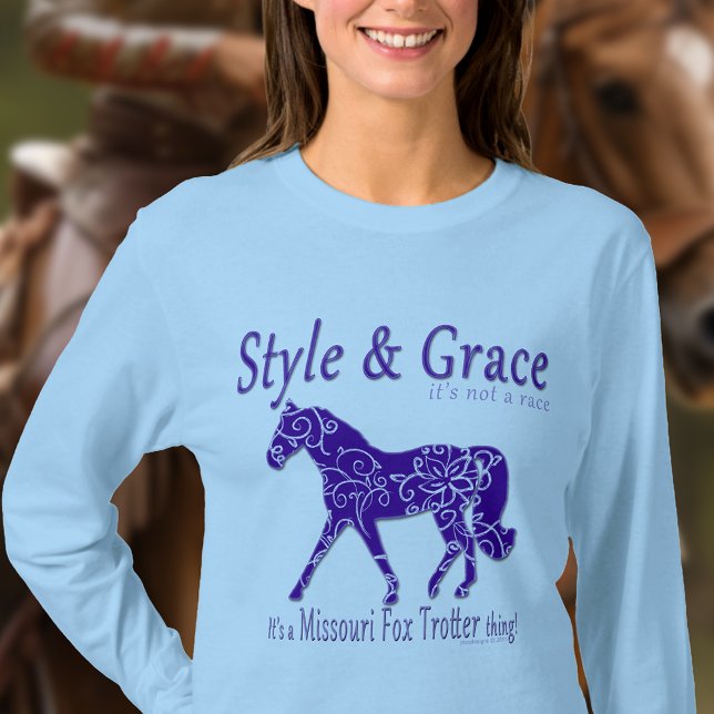 Camiseta Style e Grace Missouri Fox Trotter Thing (Criador carregado)