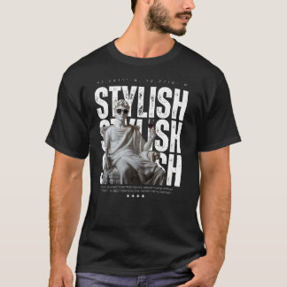 Camiseta Stylish Statue Tee V2 – Modern Luxury Streetwear