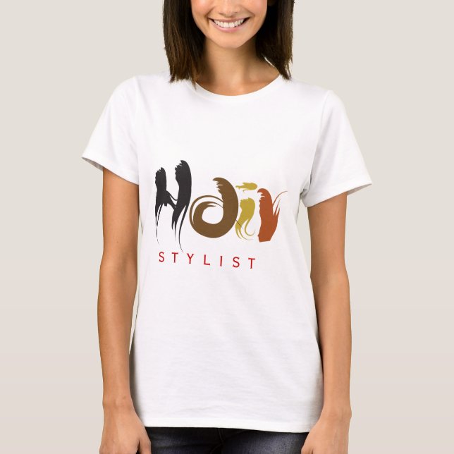 Camiseta Stylist para o cabelo (Frente)