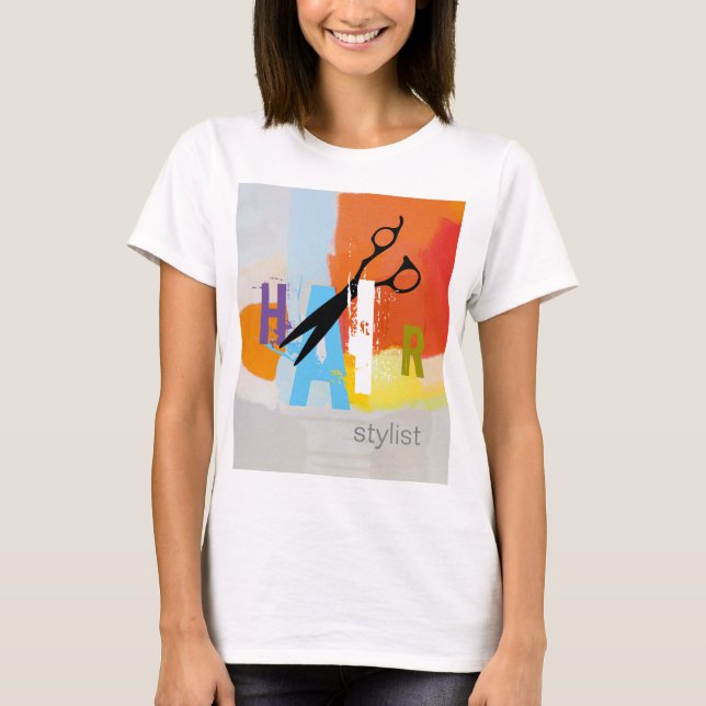 Camiseta Stylist para o cabelo (Frente)