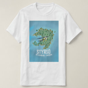 Camiseta Styrsö, poster de viagens de suecia.