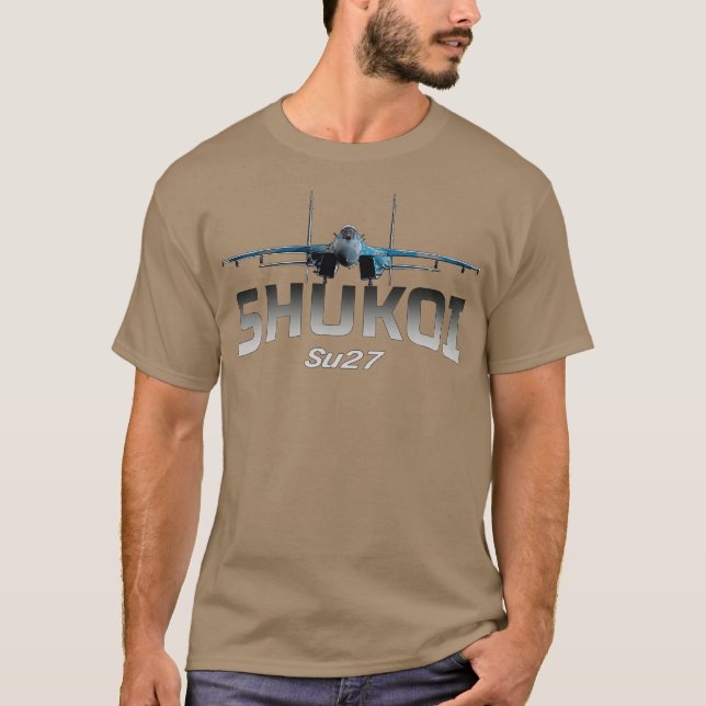 Camiseta SU 27 Sukhoi Flanker Aviões de Caça (Frente)