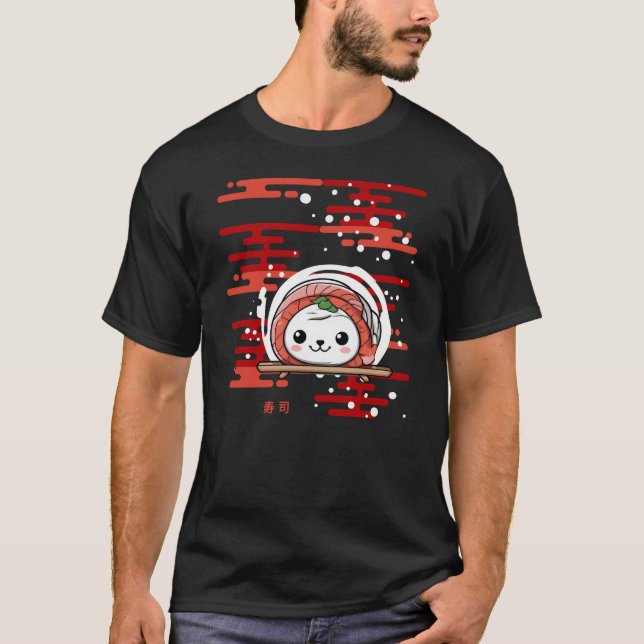 Camiseta Su-foca, selo de sushi (Frente)