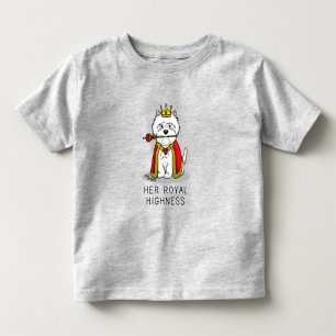 Camiseta Sua Alteza Real Rainha Westie Dog