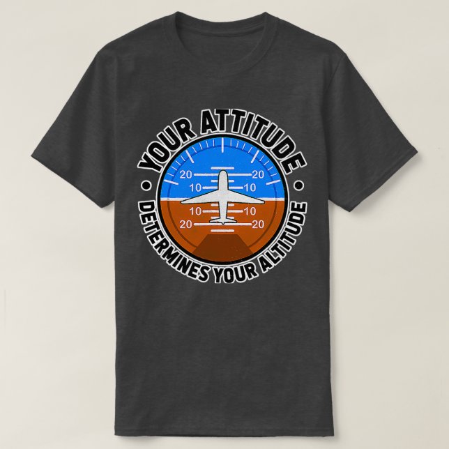 Camiseta Sua atitude determina sua altitude  (Frente do Design)