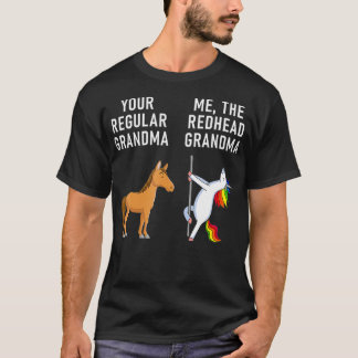 Camiseta Sua Avó Normal Me O Cavalo Da Avó Ruiva