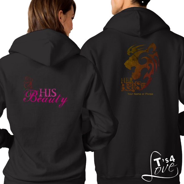 Camiseta Sua Beleza e Casais Da Besta (His Beast, Her Beauty—A love story in style! Personalize for a unique touch. -Shirts sold )
