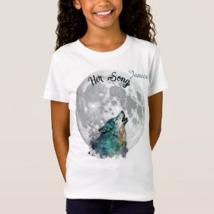 Camiseta "Sua canção", personalização de Wolf and Moon Girl