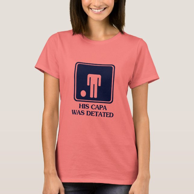 Camiseta Sua Capa foi deitada (Frente)