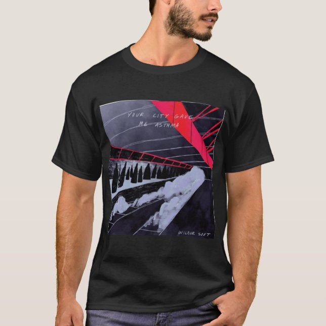 Camiseta Sua Cidade Me Deu Asma presente de amigos retrô me (Frente)