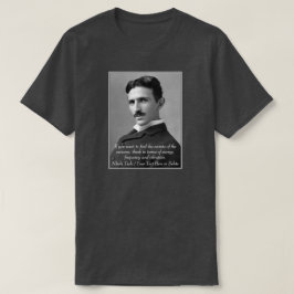 Camiseta Sua Citação de Foto de Inventor de Texto/Cor Nikol