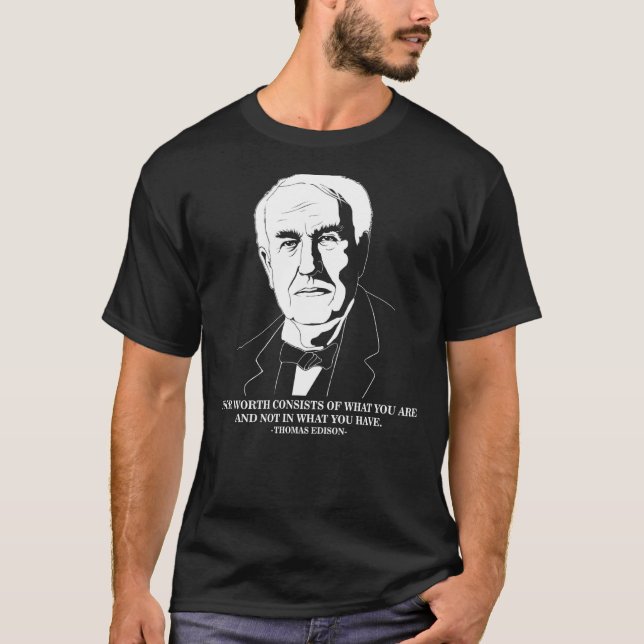 Camiseta Sua Citação Inspiradora Thomas Edison Sweat (Frente)