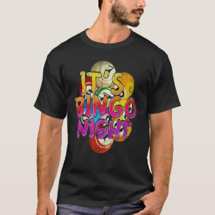 Camiseta Sua Colo de Jogadores de Bingo da Noite de Bingo