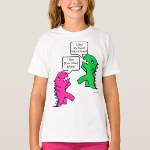 Camiseta Sua Conversa de Dinossauro de Texto Engraçado