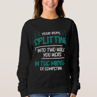 Camiseta Sua Corda Dividindo Em Dois Exercícios Salto de Co