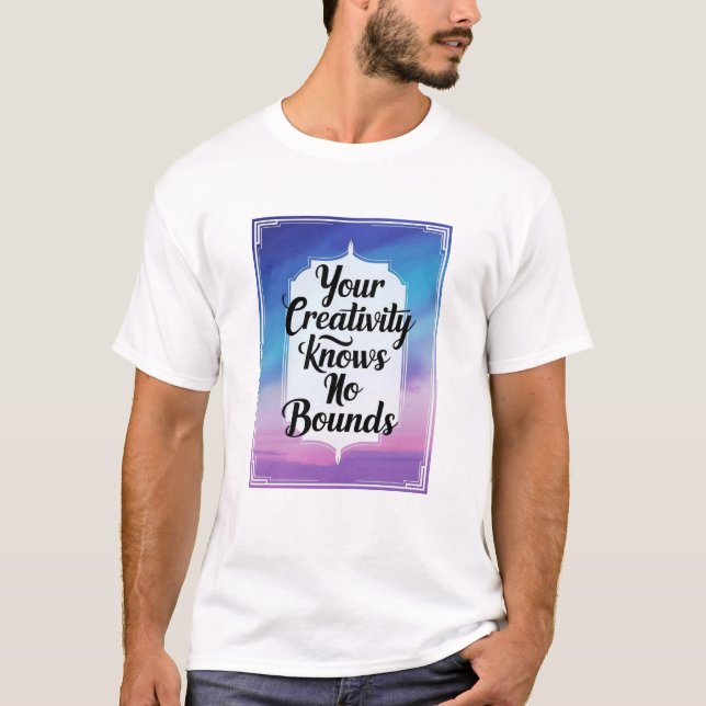 Camiseta Sua Criatividade Não Tem Limites (Frente)