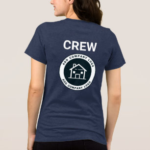 Camiseta Sua empresa de agente imobiliário de logotipo come